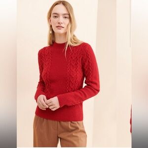 Arna Mockneck Pullover in Red - Like New From BTFL-Life - Size: Medium ♥️